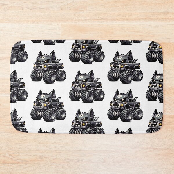 Item preview, Kawaii Wolf Monster Truck designed and sold by Redblackman.