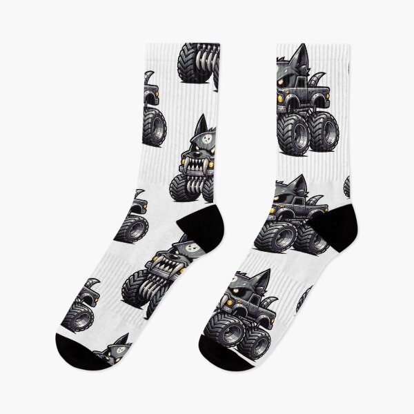 Item preview, Kawaii Wolf Monster Truck designed and sold by Redblackman.