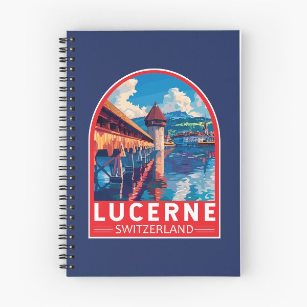 Item preview, Lucerne Switzerland Travel Art Emblem designed and sold by KrisSidDesigns.