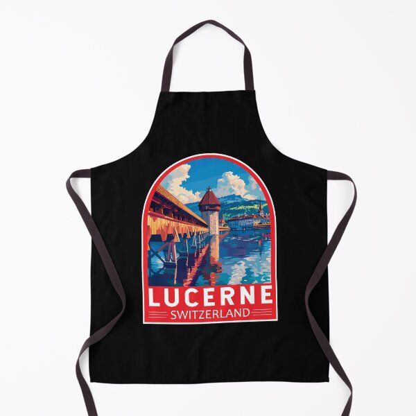 Item preview, Lucerne Switzerland Travel Art Emblem designed and sold by KrisSidDesigns.