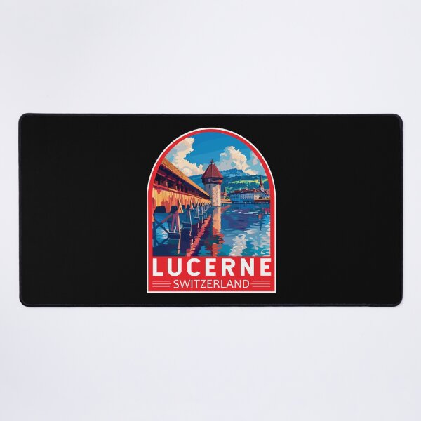 Item preview, Lucerne Switzerland Travel Art Emblem designed and sold by KrisSidDesigns.