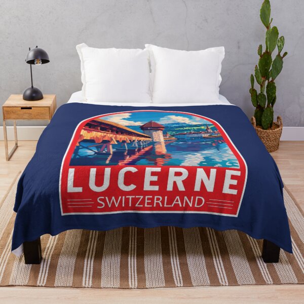 Item preview, Lucerne Switzerland Travel Art Emblem designed and sold by KrisSidDesigns.