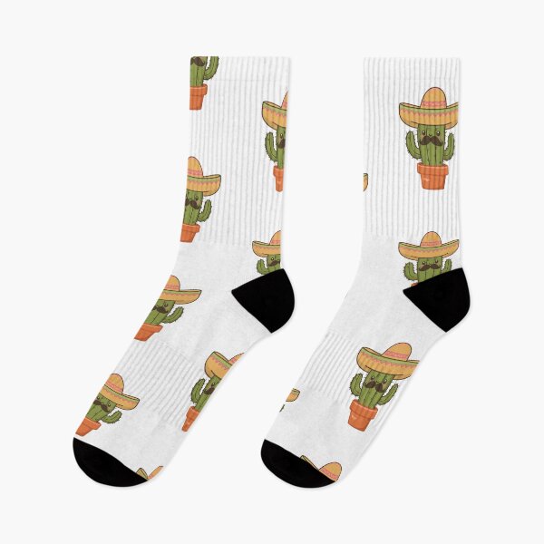 Item preview, Kawaii Cactus with Mustache and Sombrero designed and sold by MaateoDesign.