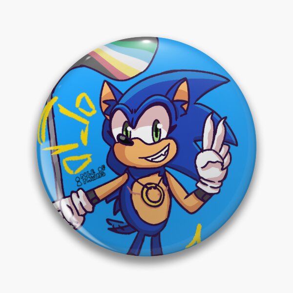 Item preview, Speedy blue hedgehog disabled pride designed and sold by PileOfPawnsShop.