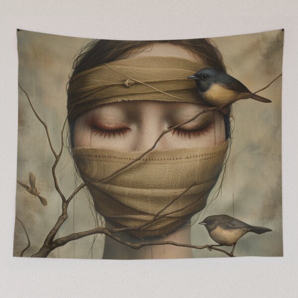 Item preview, Goth Bird Woman Of Sadness  designed and sold by Gypsykiss.