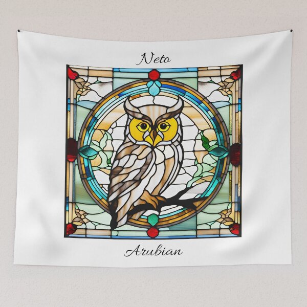 Item preview, Owl in the church window designed and sold by NetoArubian.