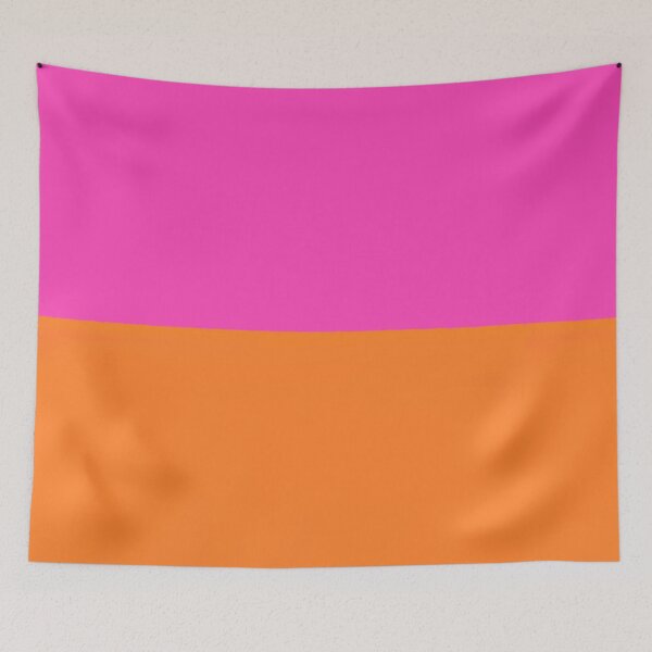 Item preview, Hot Pink and Orange Painterly Freehand Stripes designed and sold by OneThreeSix.
