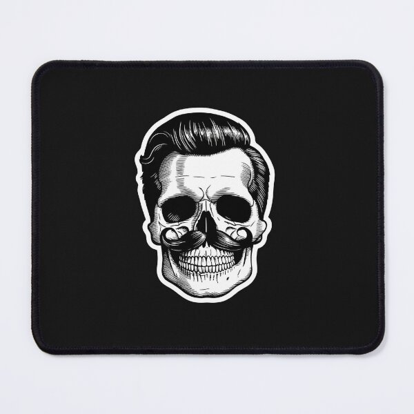 Item preview, "Elegance in Mortality: A Detailed Pop Art Sticker of a Stylish Skull" designed and sold by Pixelmaker01.