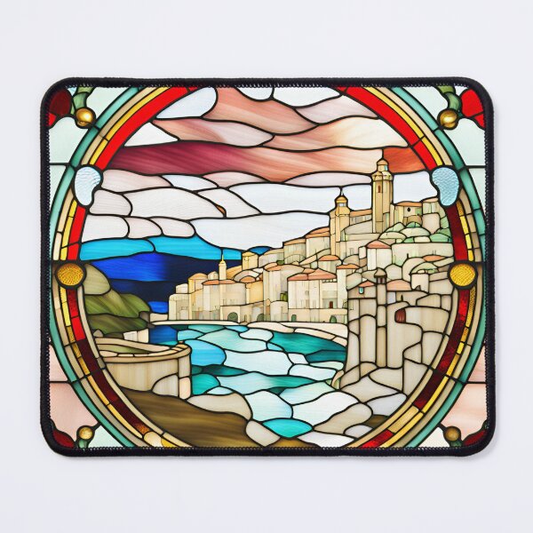 Item preview, Monaco in church window design designed and sold by NetoArubian.