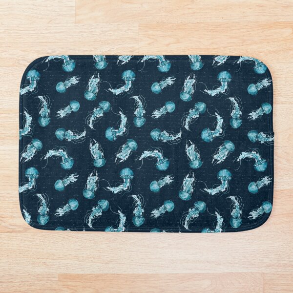 Item preview, Watercolor Jellifish over Dark Blue designed and sold by MoshitoDesigns.
