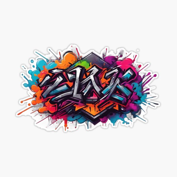 Japanese Graffiti Art, Splatter Cloud Design