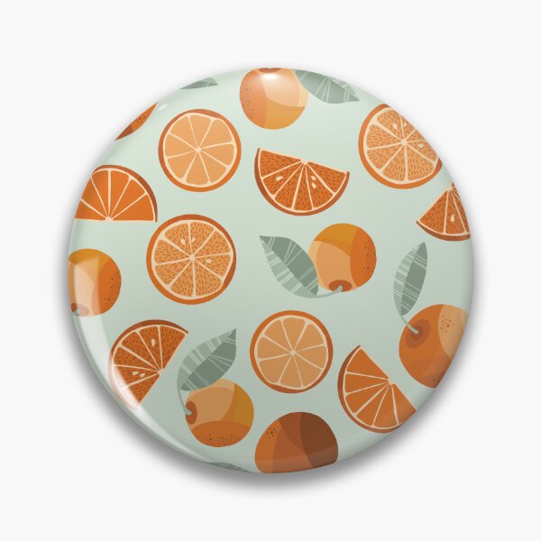 Aperçu de l'œuvre Orange Bliss en bleu sarcelle clair créée et vendue par MoshitoDesigns.