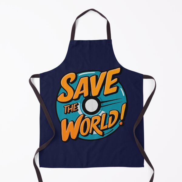 Item preview, Retro Save the World Disc designed and sold by PragmaticP.