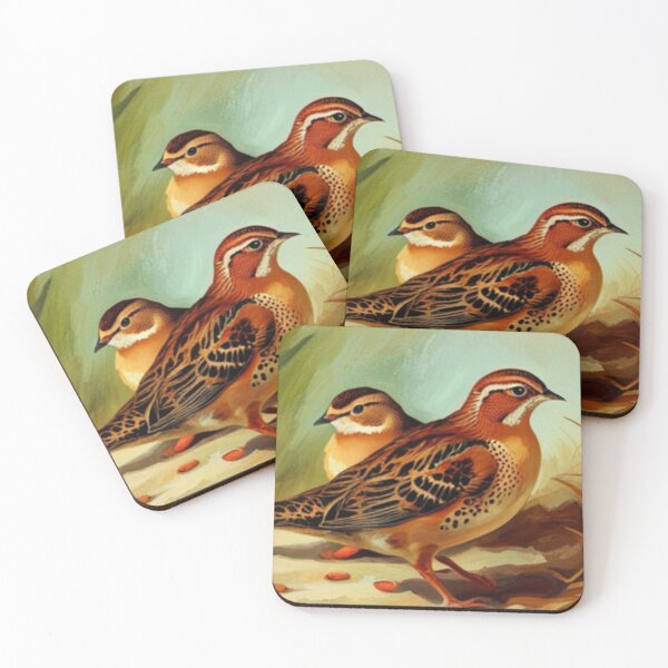 Item preview, Quail Pair digital watercolor art designed and sold by MotherOfMany87.