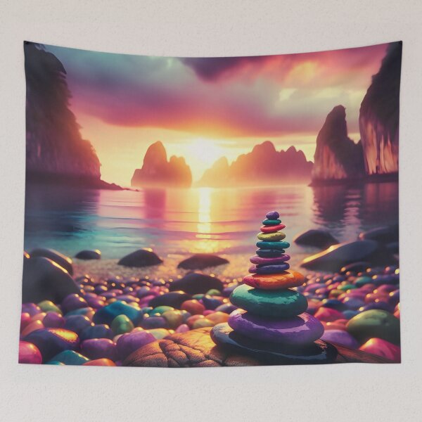 Item preview, Tranquil Rainbow Rocks designed and sold by BeeTheArtCo.