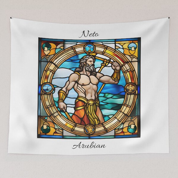 Item preview, Poseidon in church window design designed and sold by NetoArubian.
