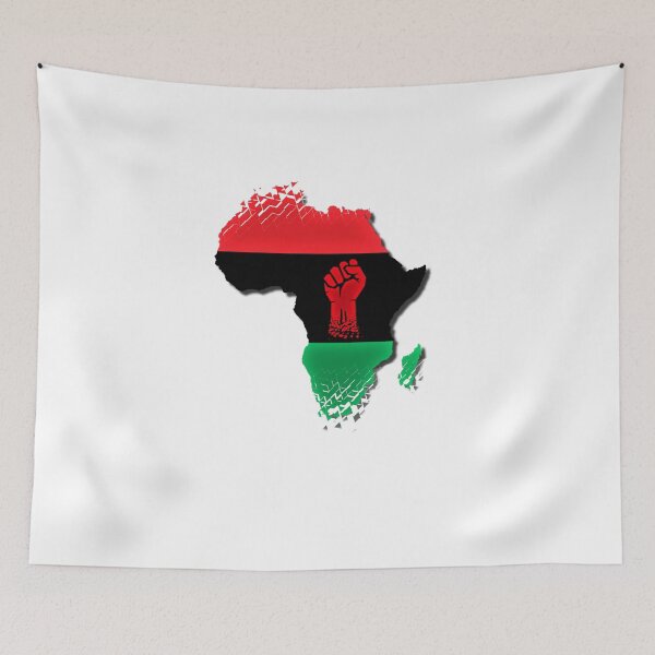 Item preview, Raised Fist Africa Pride Flag Shattered Pan African Power  designed and sold by InitialEnvy.