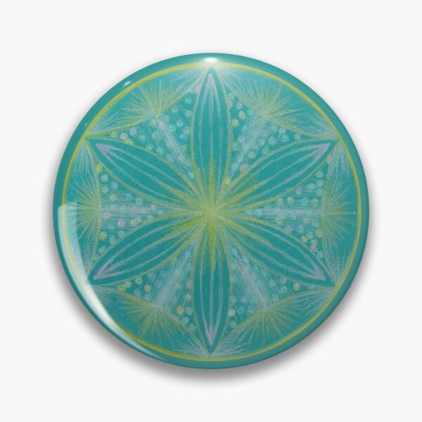 Item preview, Flower of Life Mandalas : 93 - Teal Confetti Sparkler designed and sold by SonoSonoStudio.
