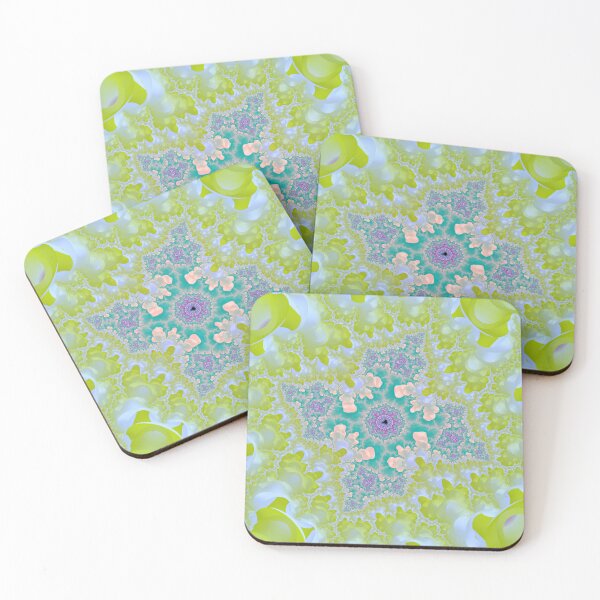 Item preview, Mandelbrot 107 - Yellow-white branching walls holding turquoise-purple star over red glow designed and sold by Draeger0.