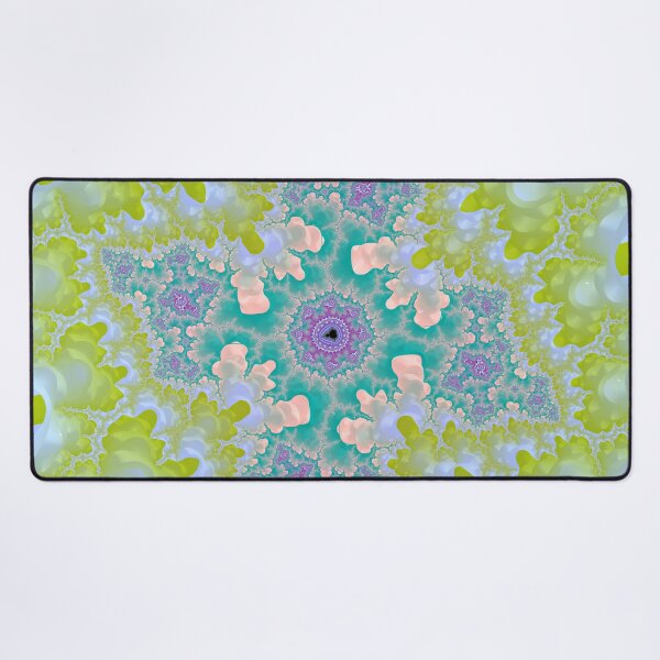 Item preview, Mandelbrot 107 - Yellow-white branching walls holding turquoise-purple star over red glow designed and sold by Draeger0.