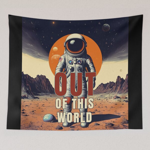 Item preview, out of this world , NASA space design astronaut gif designed and sold by La Loca.