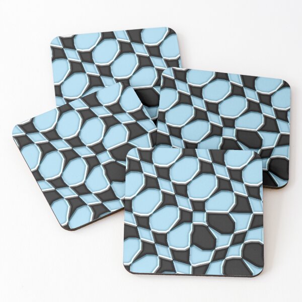 Item preview, 3D Baby Blue Diagonal Checkerboard  designed and sold by TheRulerofEarth.