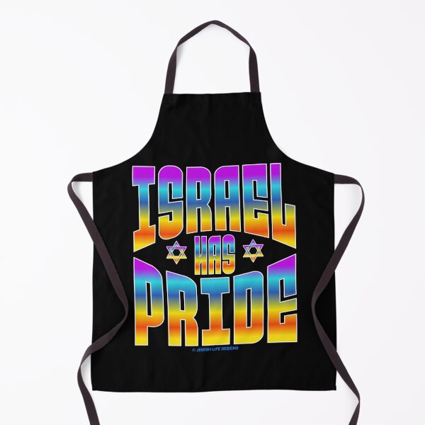 Item preview, SUJD0068 Jewish Designs Israel Has Pride design in rainbow colors designed and sold by JewishDesigns.
