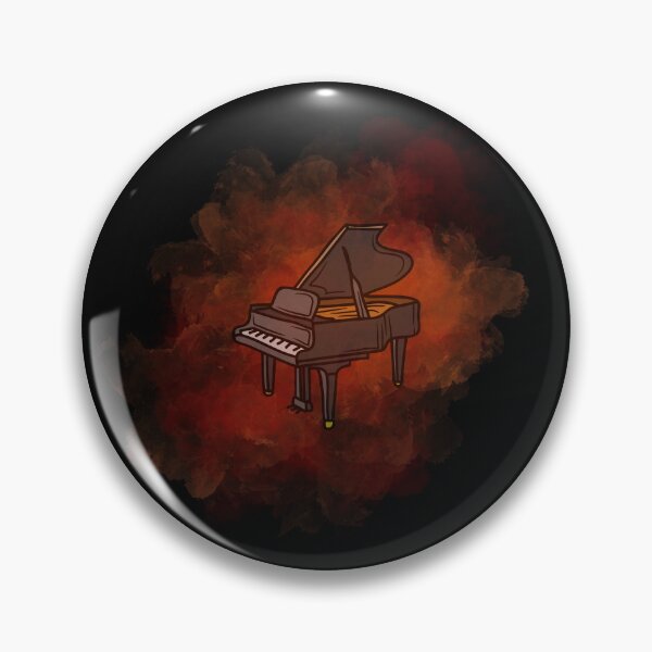 Item preview, Piano with smoky background designed and sold by Evergreen365.