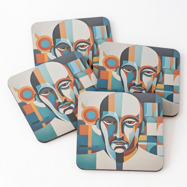 Item preview, Abstract Portrait in Geometric Style designed and sold by Robo-toons.