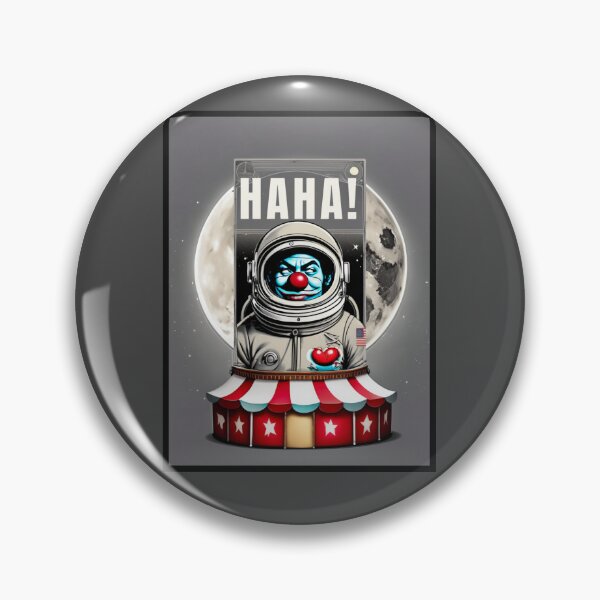 Item preview, FUNNY FAKE DESIGN SPACE MOON, clown astronaut design gif designed and sold by La Loca.