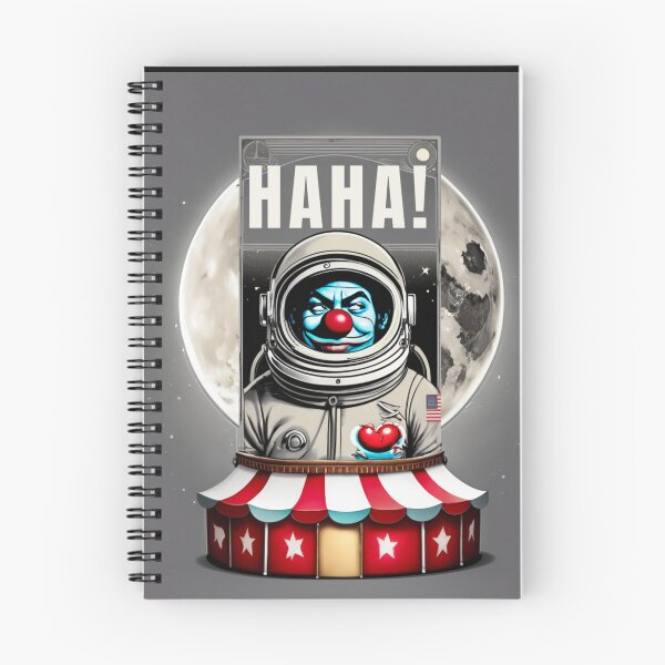 Item preview, FUNNY FAKE DESIGN SPACE MOON, clown astronaut design gif designed and sold by La Loca.