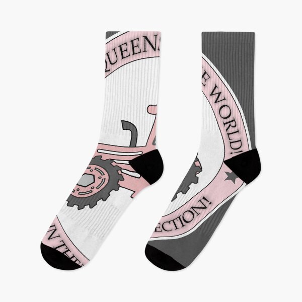 Item preview, Pink, feminine, feminist with funny text: "Tractor queens run the world! Always in the right direction!" designed and sold by My-fake-places.