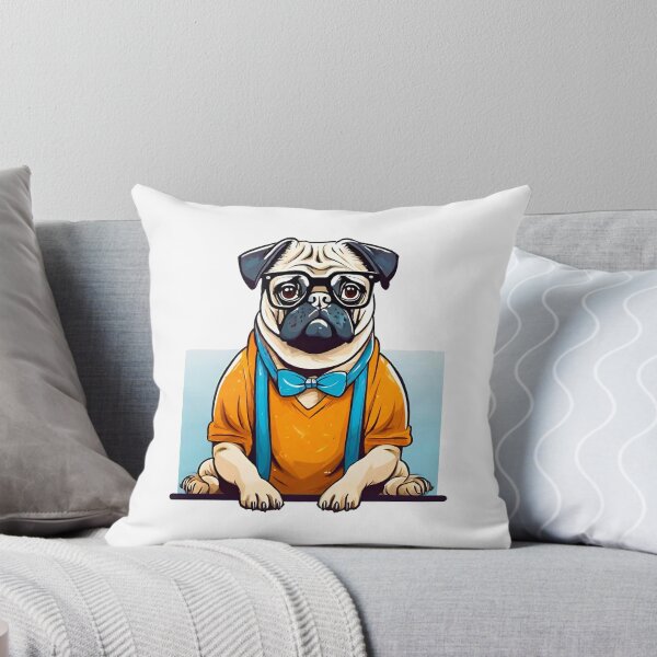 Item preview, Dorky Pug in Glasses 3 designed and sold by Tom-Johnson.