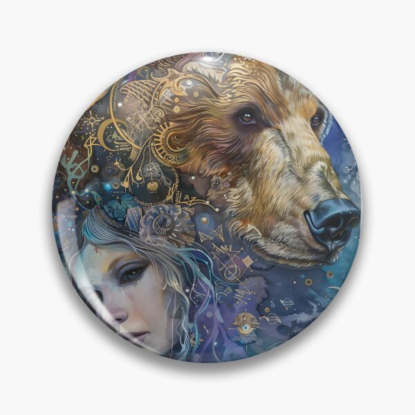 Item preview, Animal Spirit Print, Spirit of the Bear, Surrealistic Art designed and sold by Art.Fusion.Studio.