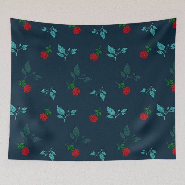 Item preview, Leaves and roses pattern designed and sold by Pixevol.
