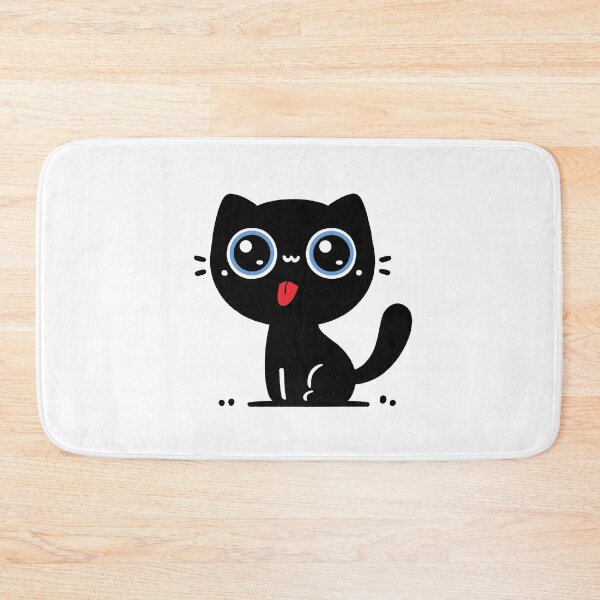 Item preview, Cute Black Cat Sticking Tongue Out designed and sold by The Unique Geek.