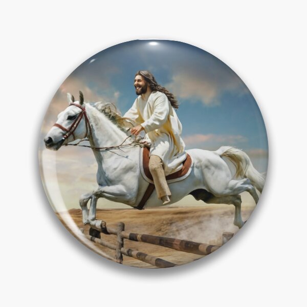 Item preview, Friend and king is Jesus on horseback christian funny cute crazy gifts designed and sold by thankful-loco.