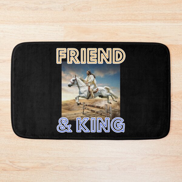 Item preview, Friend and king is Jesus on horseback christian funny cute crazy gifts designed and sold by thankful-loco.