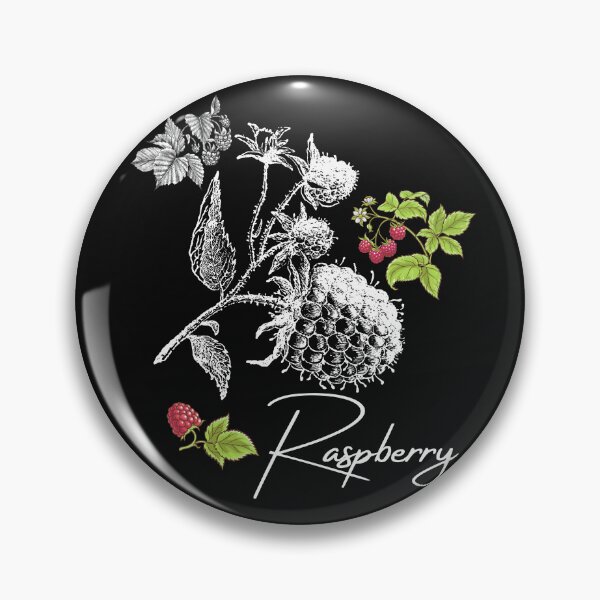 Item preview, Vintage Drawing Raspberry Plant Design designed and sold by EarthArtDesigns.
