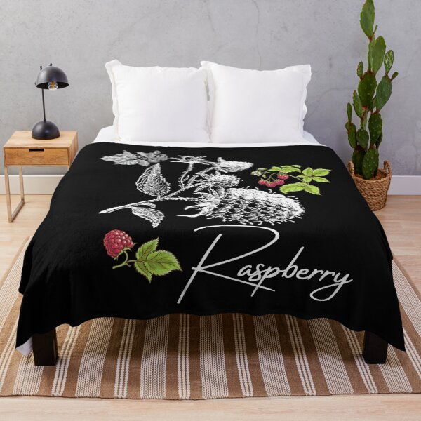 Item preview, Vintage Drawing Raspberry Plant Design designed and sold by EarthArtDesigns.