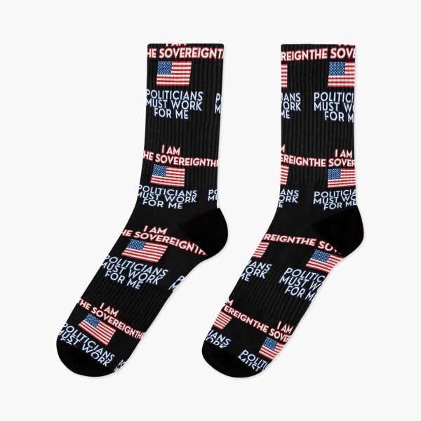 Item preview, Patriotic American "I Am the Sovereign Politicians Must Work for Me"  designed and sold by Watercolored-Me.