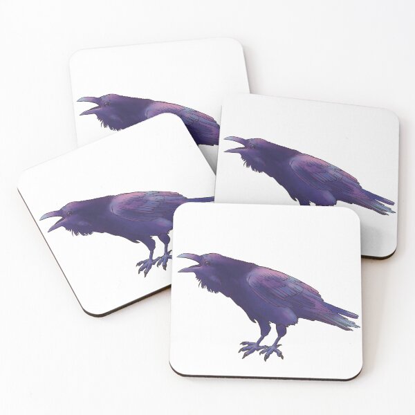 Item preview, Happy screaming crow designed and sold by thebrokenbird.