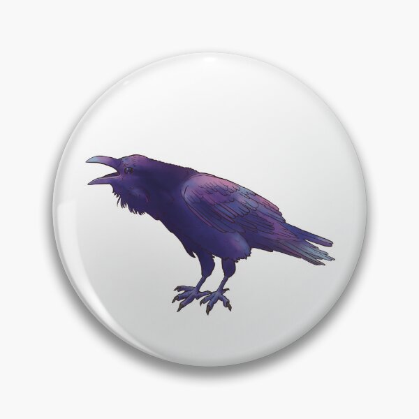 Item preview, Happy screaming crow designed and sold by thebrokenbird.