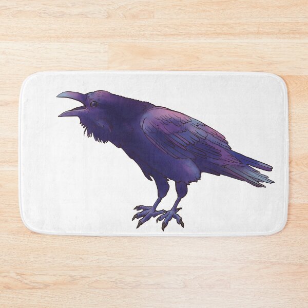 Item preview, Happy screaming crow designed and sold by thebrokenbird.