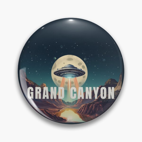 Item preview, Grand canyon ufo NASA illustration gif designed and sold by La Loca.