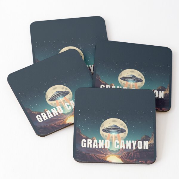 Item preview, Grand canyon ufo NASA illustration gif designed and sold by La Loca.