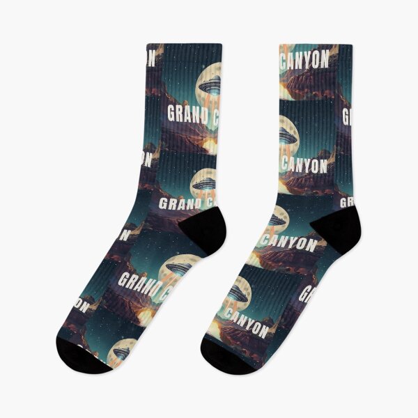 Item preview, Grand canyon ufo NASA illustration gif designed and sold by La Loca.