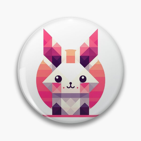 Artikelvorschau, Moderner geometrischer Hase in Pink entworfen und verkauft von Dynke.