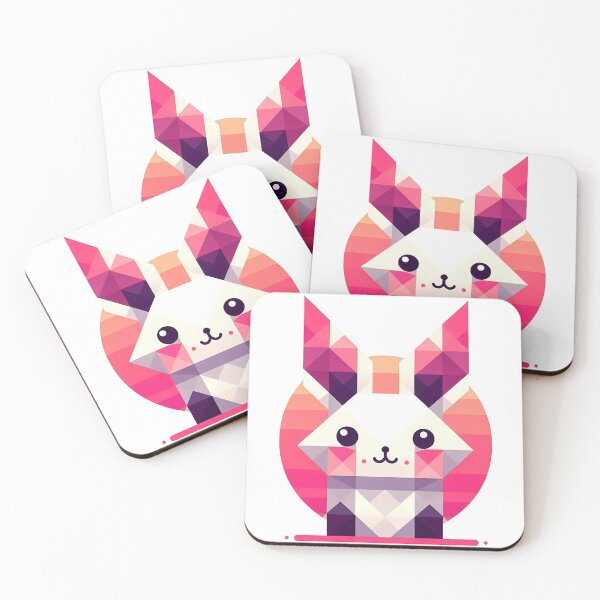 Item preview, Modern Geometric Bunny in Pink designed and sold by Dynke.