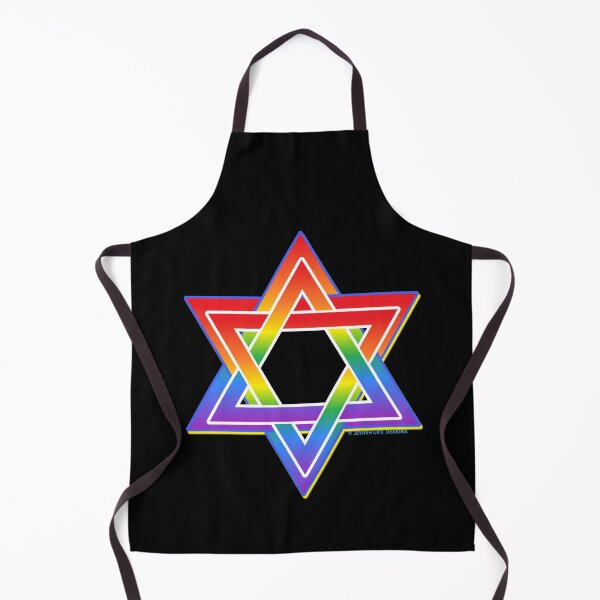 Item preview, SUJD0071 Jewish Designs Star of David Magen David symbol design in rainbow colors designed and sold by JewishDesigns.